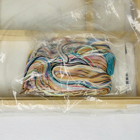 BUCILLA Baby Collection God Bless Babies Bear Cross Stitch Kit Hutch 9 x 12 New - Picture 6 of 11